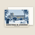Jedburgh Abbey Christmas card with its envelope