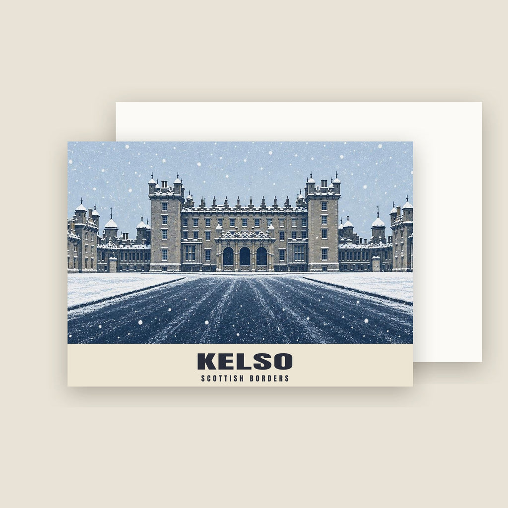 Floors Castle, Kelso Christmas card with its envelope
