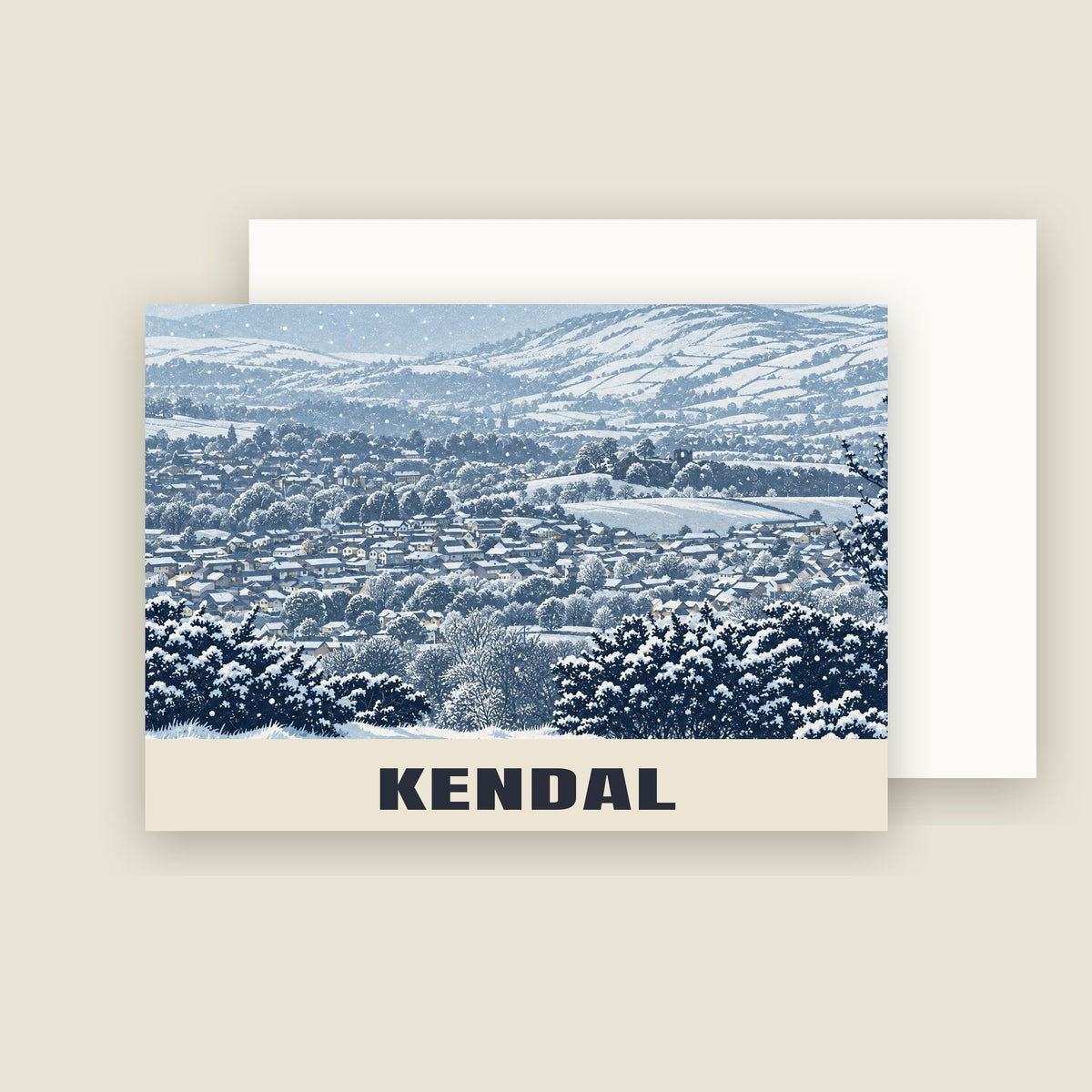 Kendal Christmas card with its envelope
