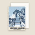Launceston Castle Christmas card with its envelope