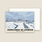 Broch of Clickimin, Lerwick Christmas card with its envelope