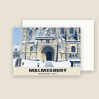 Malmesbury Abbey Christmas card with its envelope