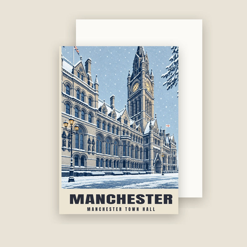 Manchester Town Hall Christmas Cards (Pack of 10)