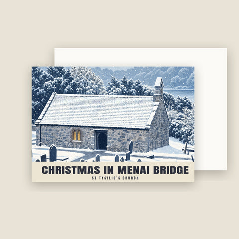St Tysilio’s Church, Menai Bridge Christmas Cards (Pack of 10)