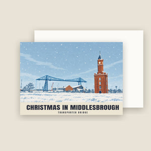 Transporter Bridge, Middlesbrough Christmas Cards (Pack of 10)