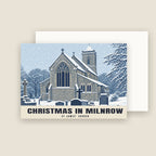 St James’ Church, Milnrow Christmas card with its envelope