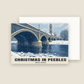 Tweed Bridge, Peebles Christmas card with its envelope
