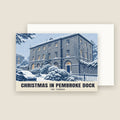 The Terrace, Pembroke Dock Christmas card with its envelope