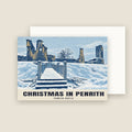 Penrith Castle Christmas card with its envelope
