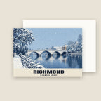 Richmond Bridge Christmas card with its envelope