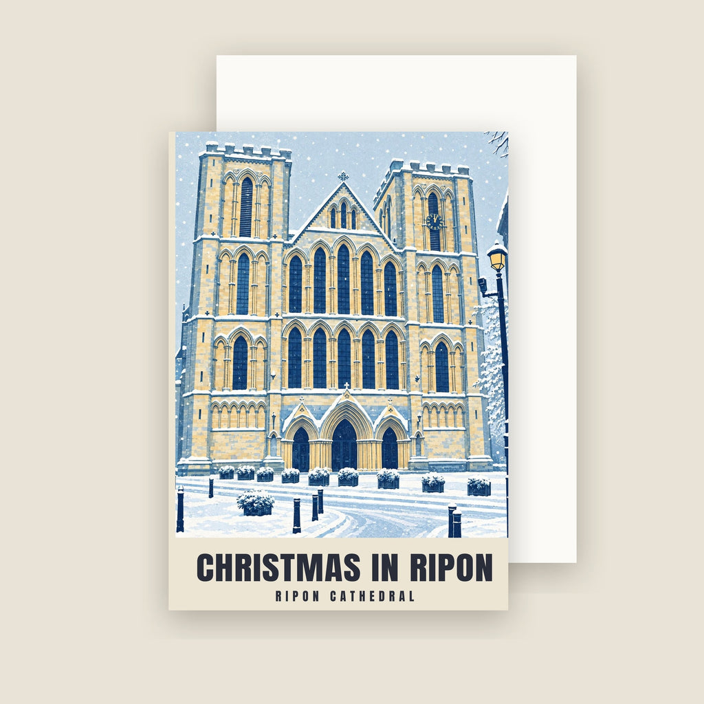Ripon Cathedral Christmas card with its envelope