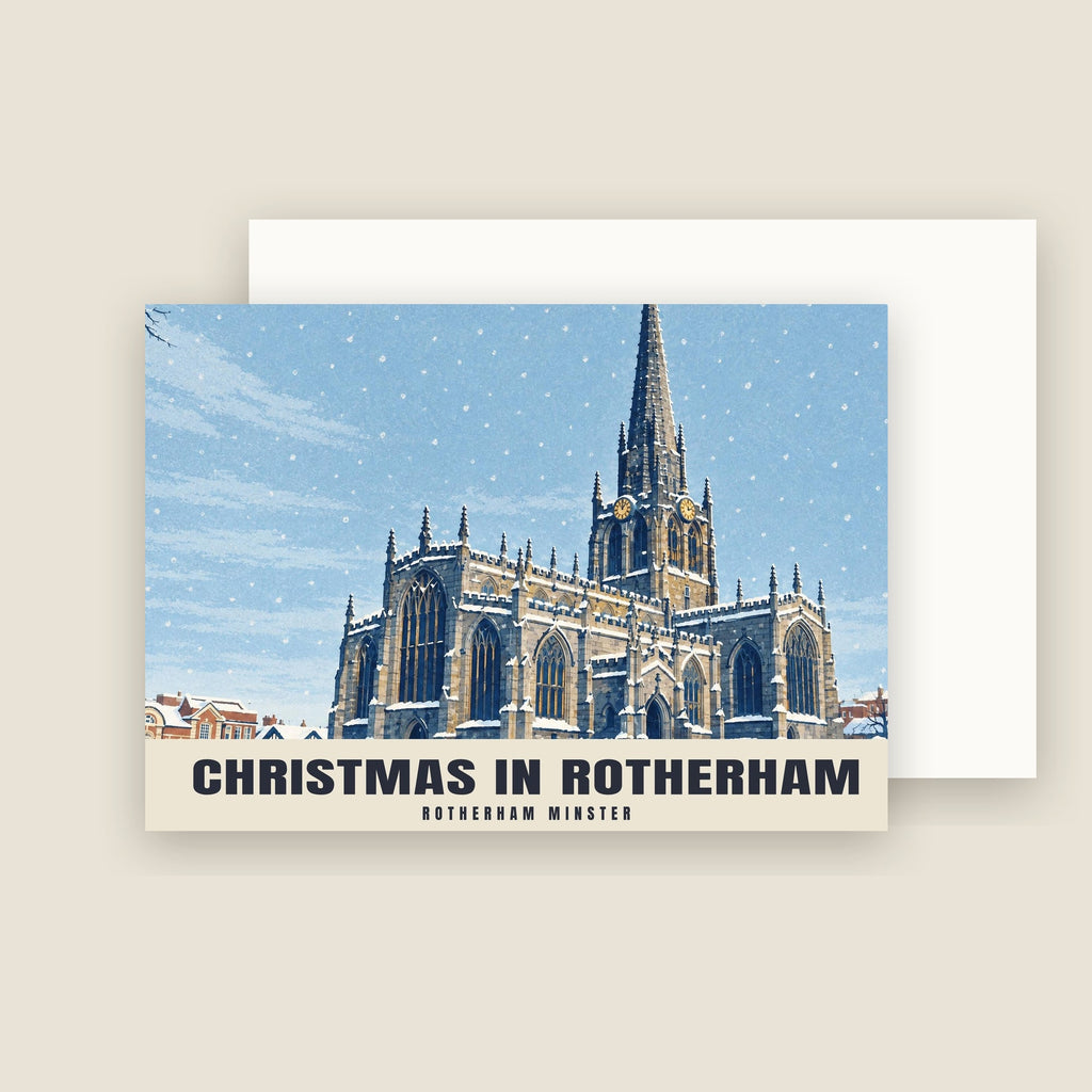 Rotherham Minster Christmas card with its envelope