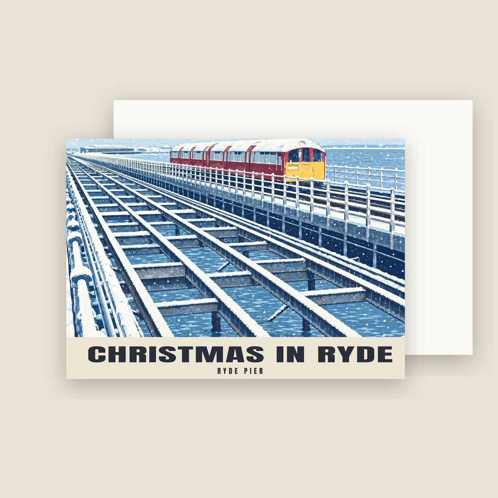 Ryde Pier Christmas card with its envelope