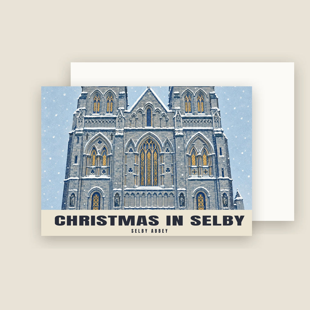 Selby Abbey Christmas card with its envelope