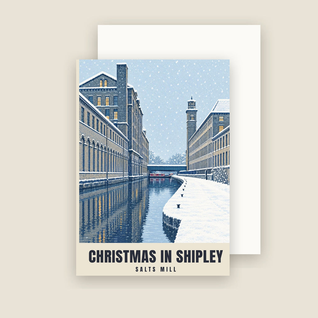 Salts Mill, Shipley Christmas card with its envelope