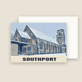 Southport Christmas card with its envelope