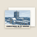 St Davids Cathedral Christmas card with its envelope
