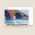 Stockport Viaduct Christmas card with its envelope