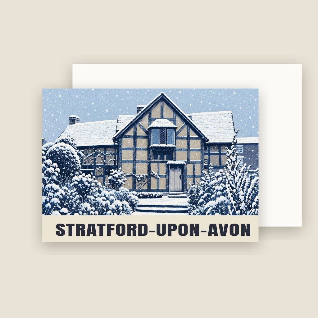 Shakespeare's Birthplace, Stratford-upon-Avon Christmas card with its envelope