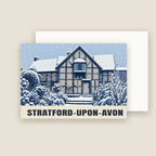 Shakespeare's Birthplace, Stratford-upon-Avon Christmas card with its envelope