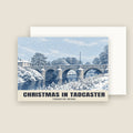 Tadcaster Bridge Christmas card with its envelope