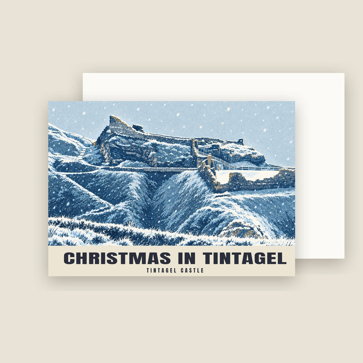 Tintagel Castle Christmas Cards (Pack of 10)
