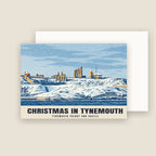 Tynemouth Priory and Castle Christmas card with its envelope