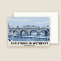 Wetherby Bridge Christmas card with its envelope