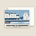 Woodbridge Tide Mill Christmas card with its envelope