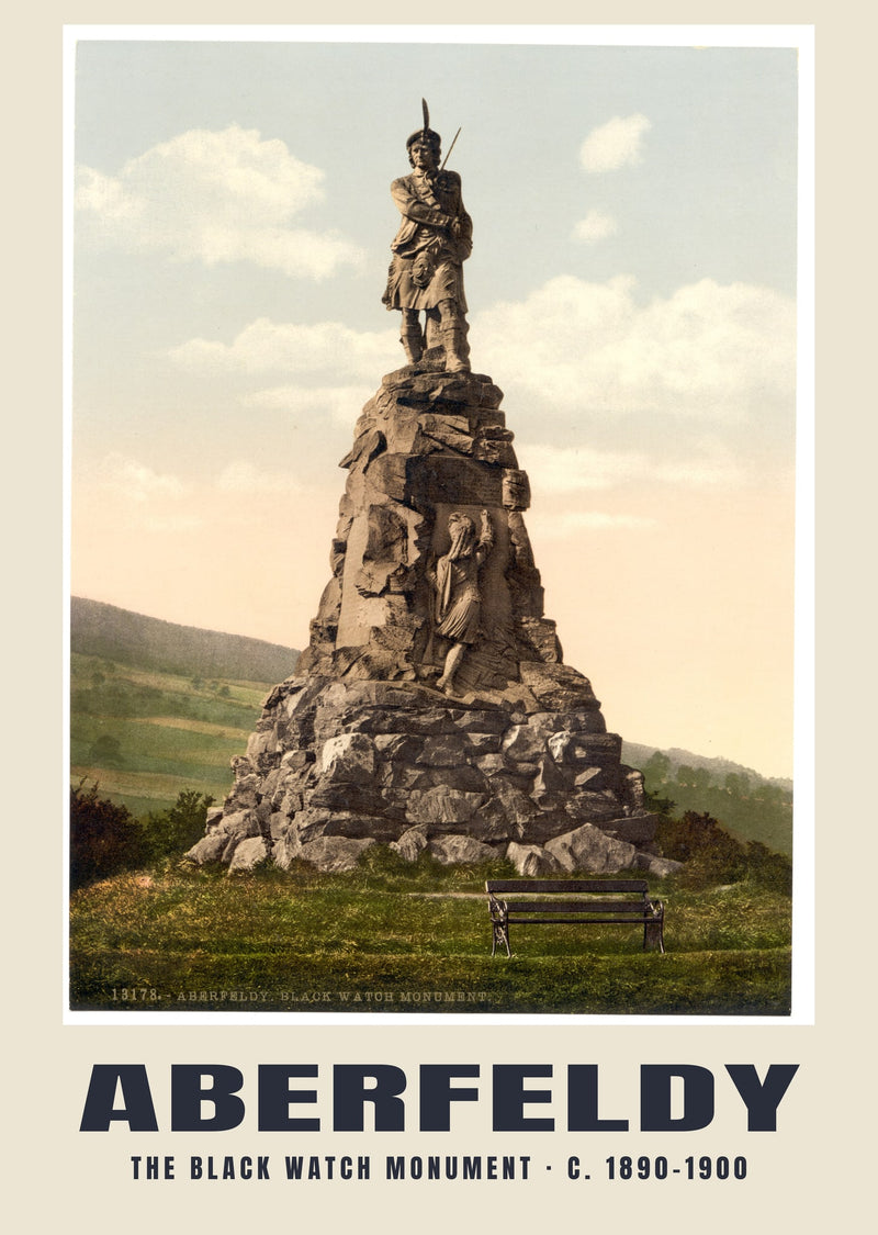The Black Watch Monument, Aberfeldy, c. 1890–1900 Heritage Print