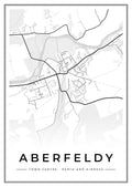 Street map poster of Aberfeldy town centre, Perth and Kinross