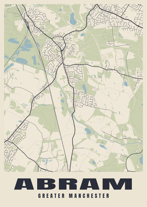 Abram Street Map Poster