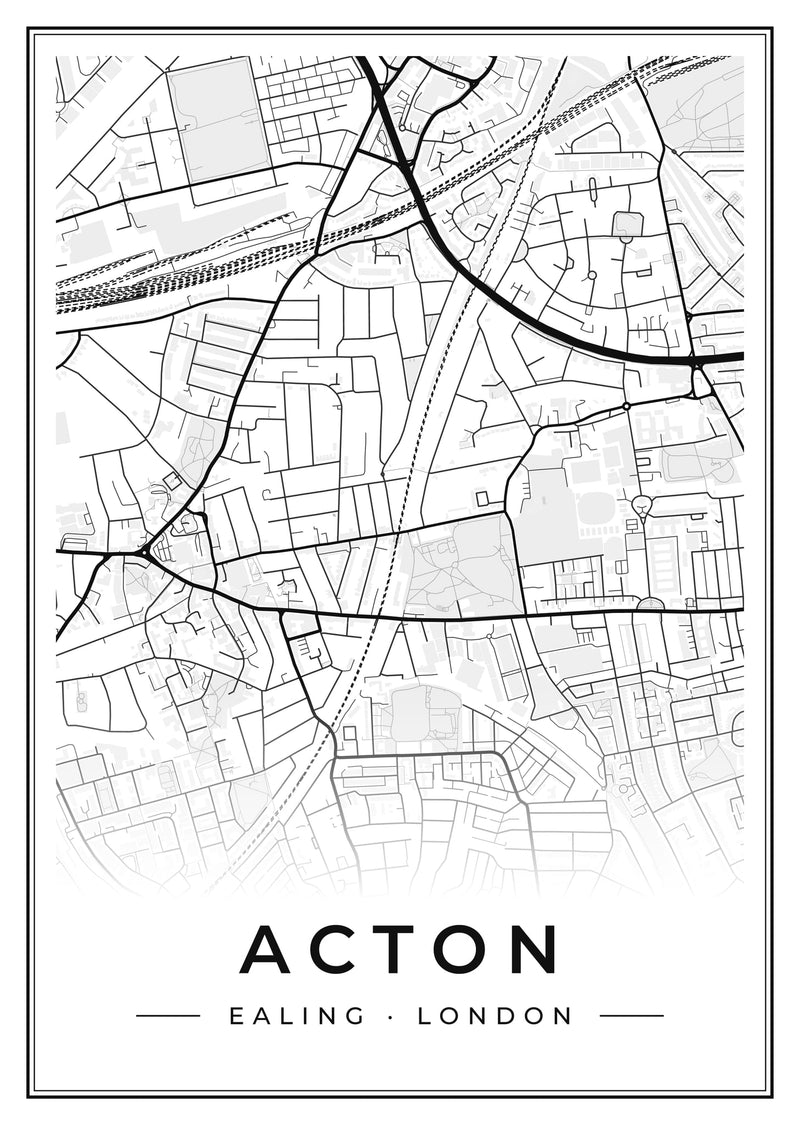 Acton Street Map Poster