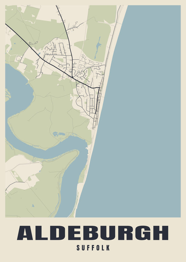 Aldeburgh Street Map Poster
