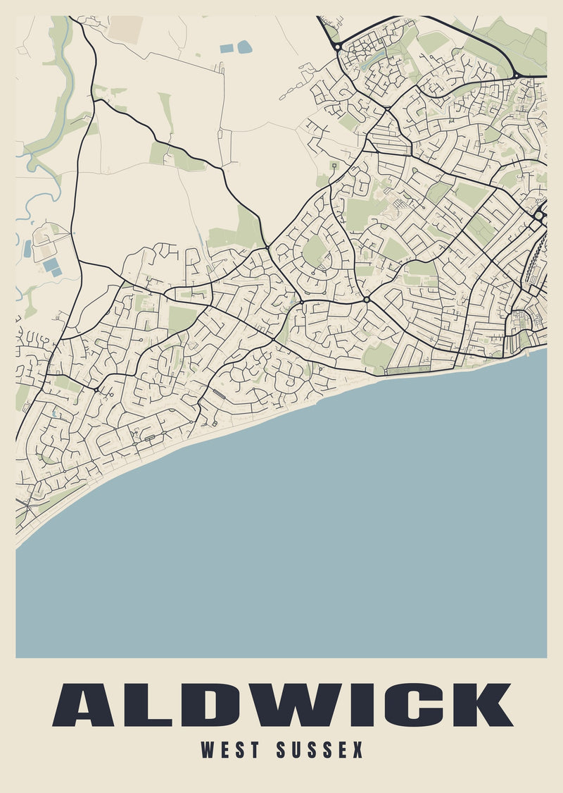Aldwick Street Map Poster