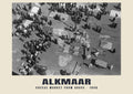 Cheese market from above, Alkmaar — Historic photograph print, 1946