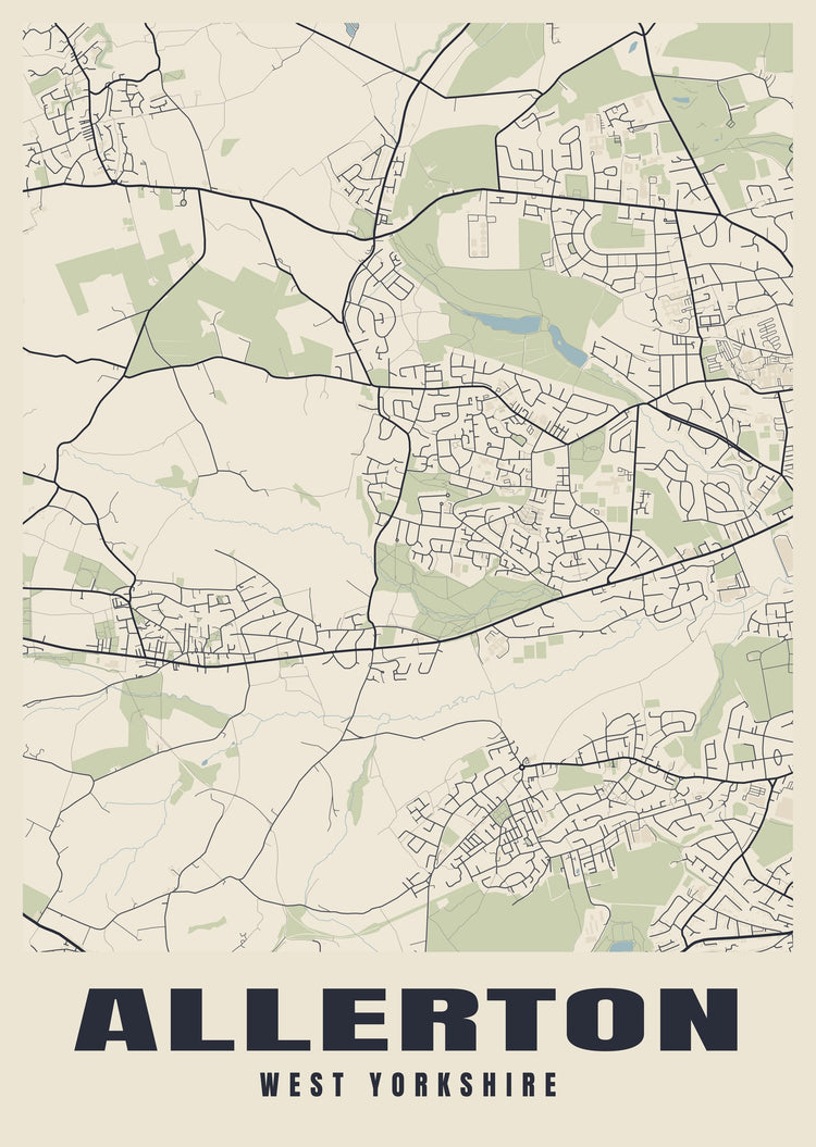 Allerton Street Map Poster