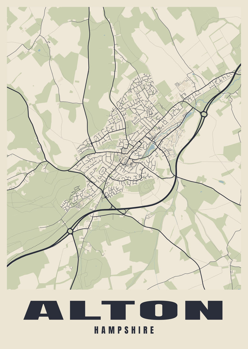 Alton Street Map Poster
