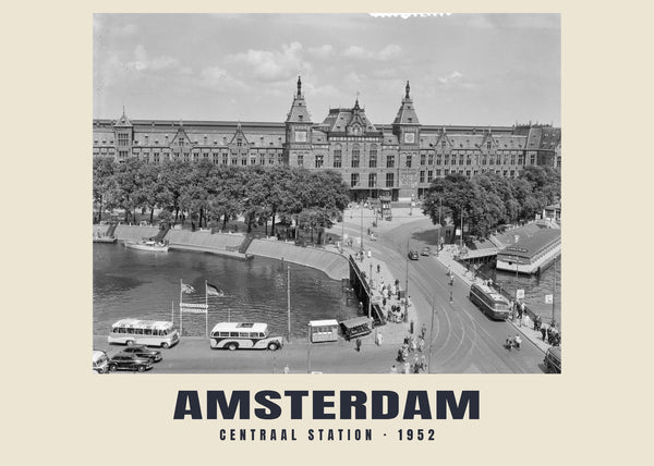 Centraal Station, Amsterdam — 1952 · Historic photograph print