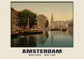 Munttoren, Amsterdam, 1890–1900 heritage photograph