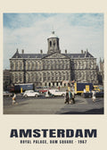 Royal Palace, Dam Square, Amsterdam, 1967 heritage photograph