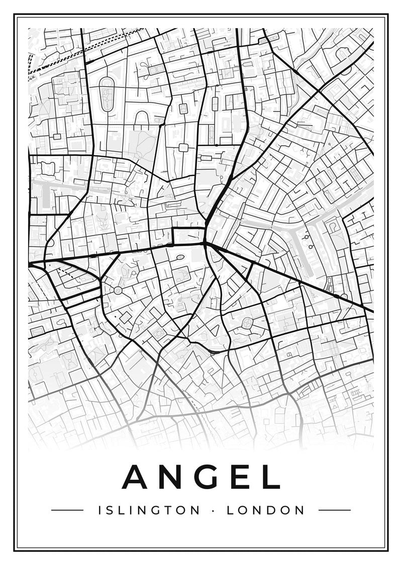 Angel Street Map Poster
