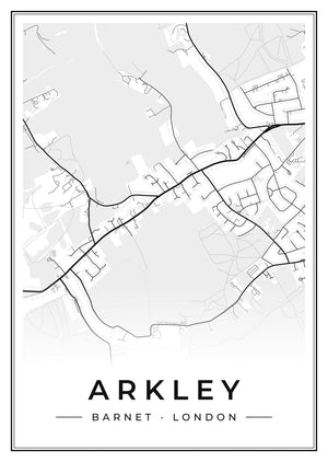 Arkley Street Map Poster