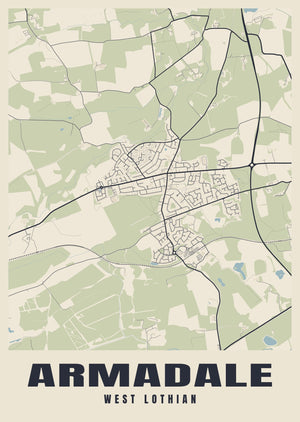 Armadale Street Map Poster