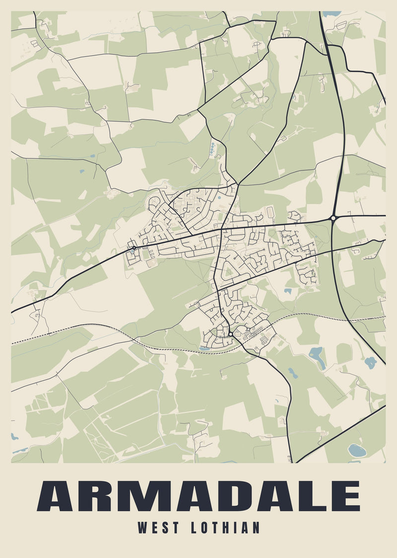 Armadale Street Map Poster