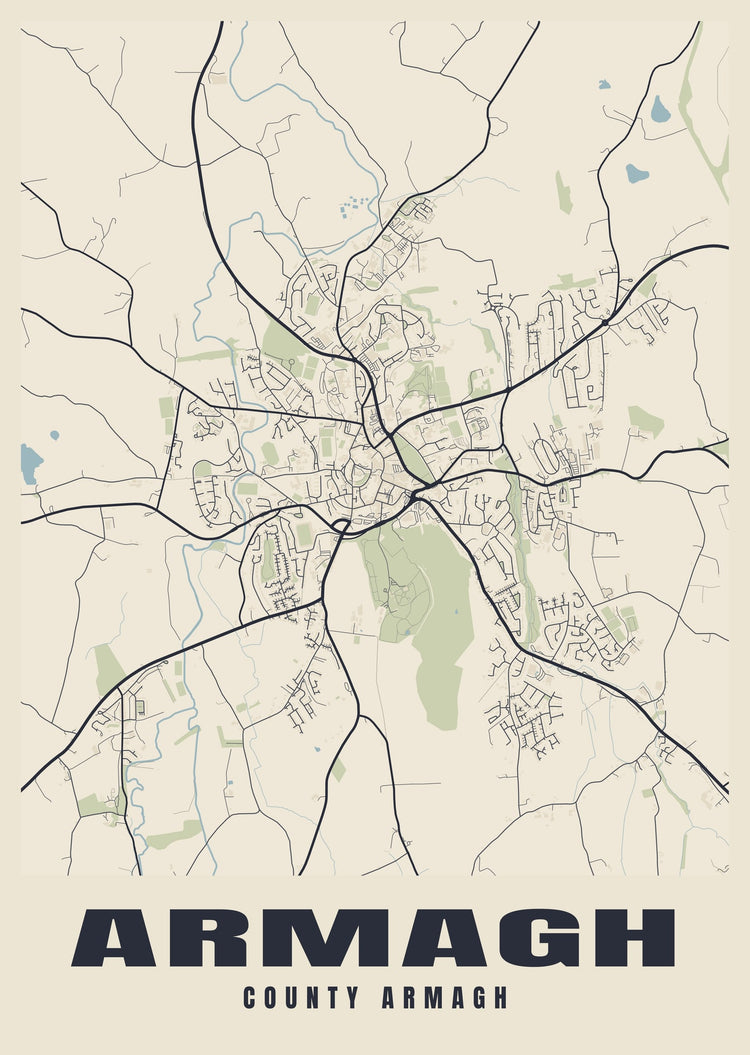 Armagh Street Map Poster