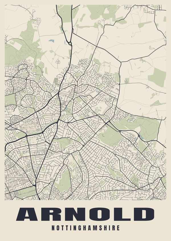 Arnold Street Map Poster