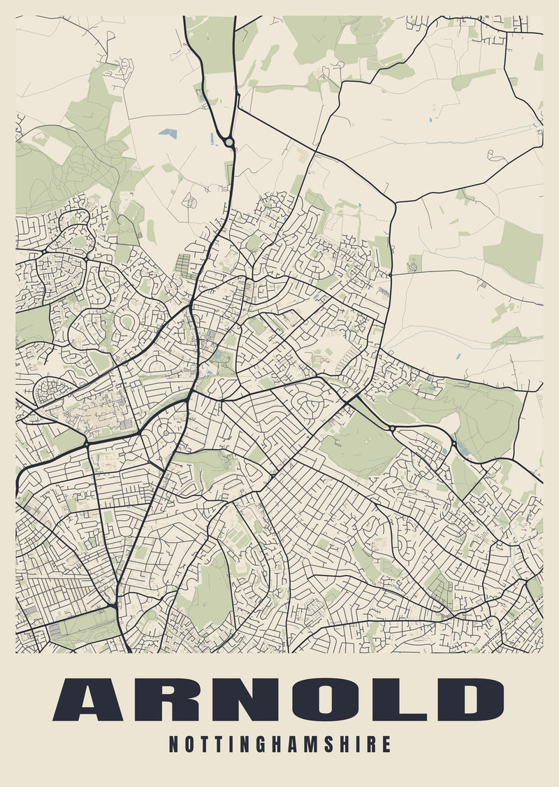 Arnold Street Map Poster