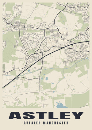 Astley Street Map Poster