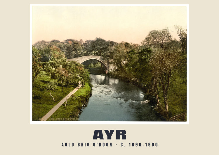 Auld Brig O'Doon, Ayr, c. 1890–1900 Heritage Print